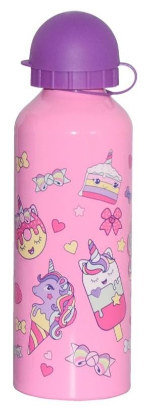 Aluminiumflaska Cupcake Unicorn Rosa