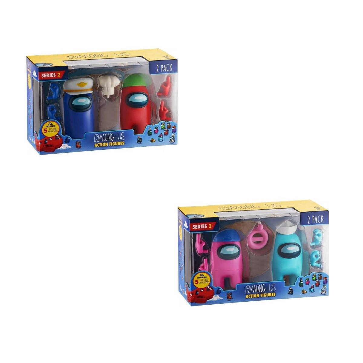 Among Us Action Figures 2-pack s2 Blue & Red : Model - Blue & Red