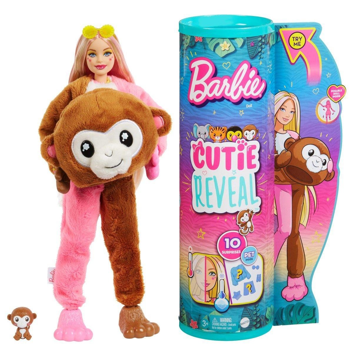 Barbie Cutie Reveal Barbie Jungle Monkey
