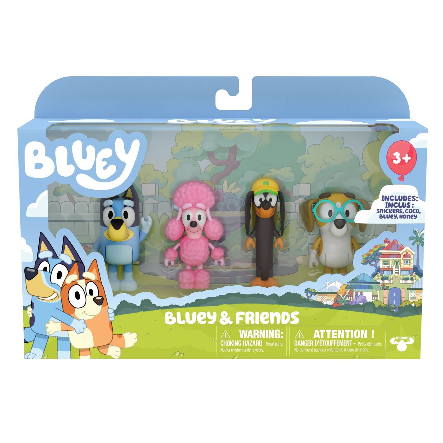 Bluey Hahmot 4-pack Bluey & Friends
