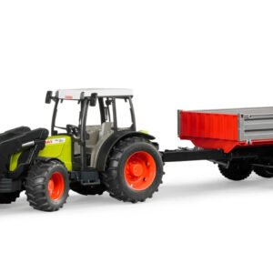 Bruder Claas Nectis 267 F Etukuormaaja ja kippiperävaunu 1:16