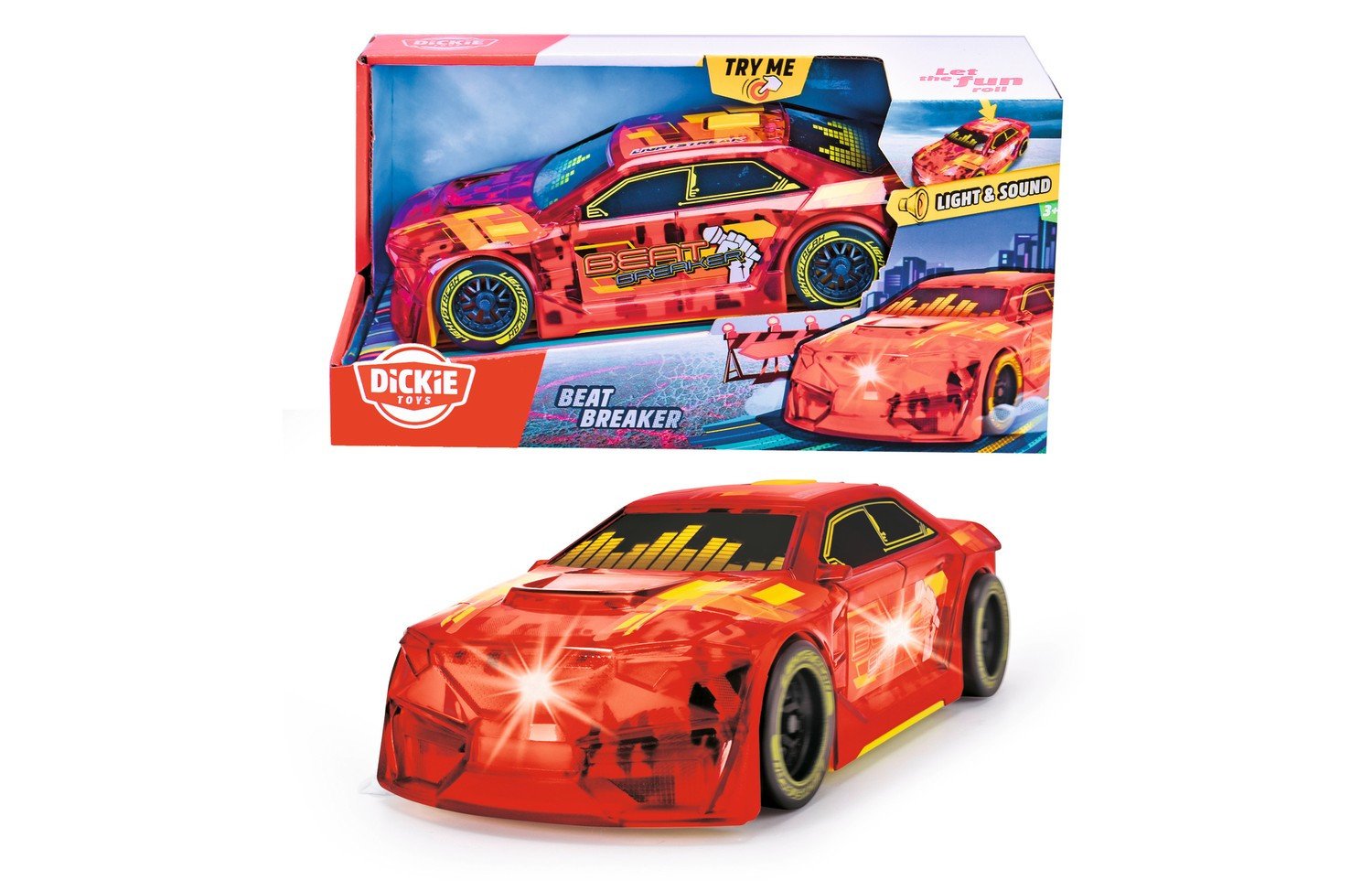 Dickie Toys Beat Breaker Auto äänillä ja valoilla