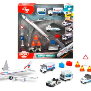 Dickie Toys Lentokenttä leikkisetti 13 kpl