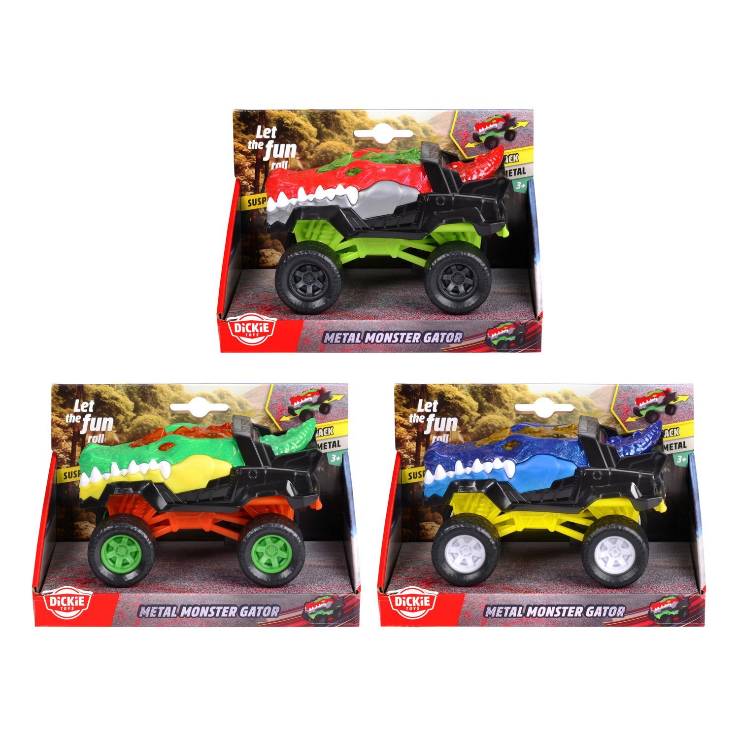 Dickie Toys Metal Monster Gator : Color - Red