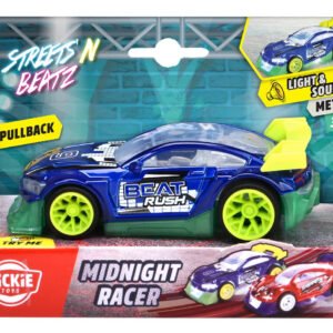 Dickie Toys Midnight Racer Pullback Auto Sininen