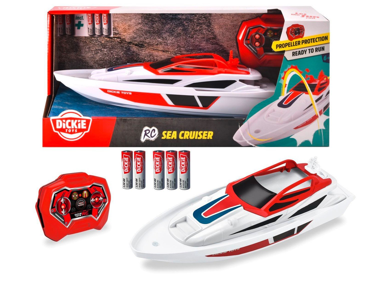 Dickie Toys Radio-ohjattava vene Sea Cruiser