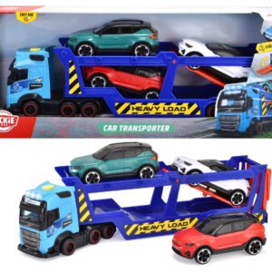 Dickie Toys Volvo Car Transport kolme autoa