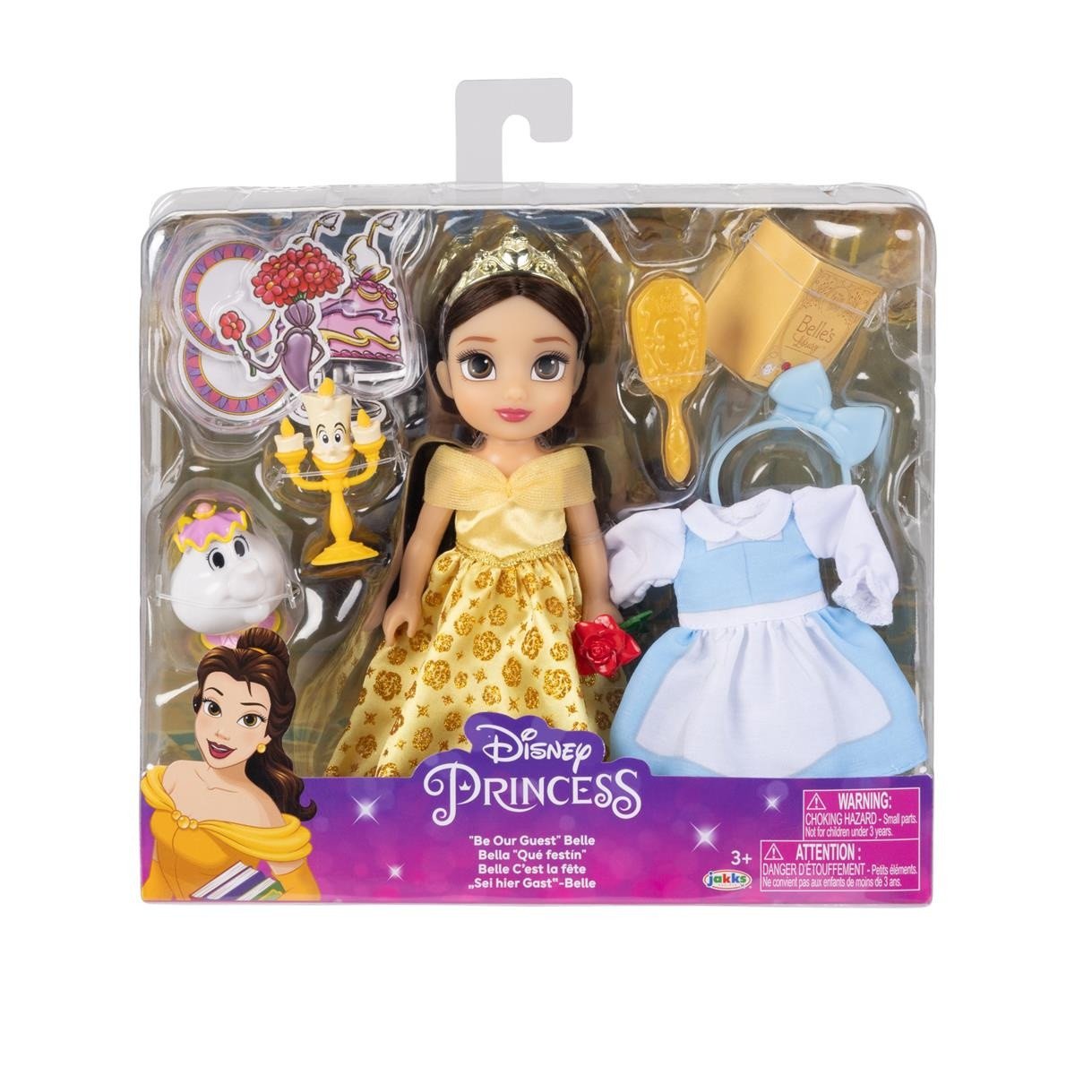 Disney Princess Belle Nukke tarvikkeineen 15cm