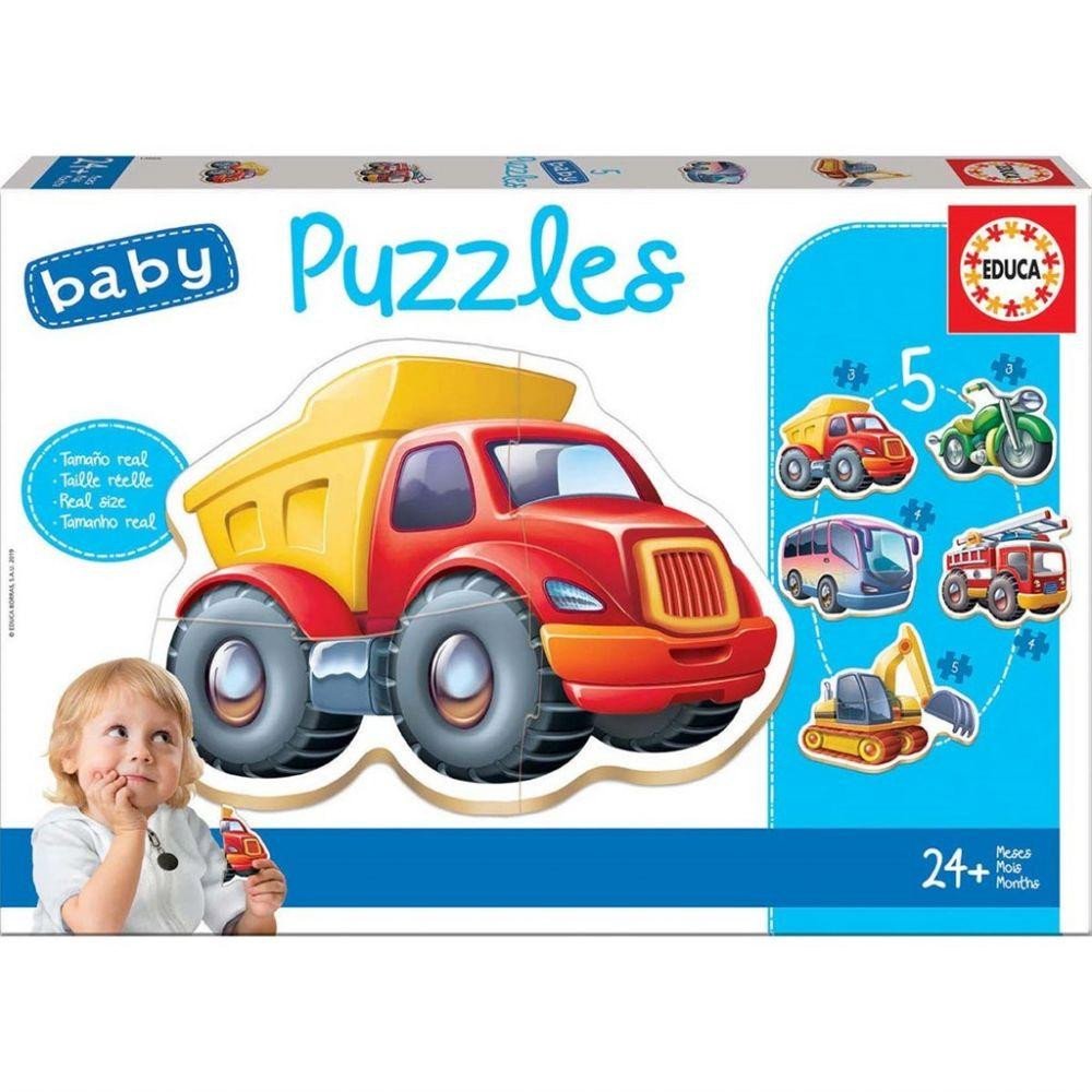 Educa Baby Puzzle 5-pack Vehicles 3-5 pcs 14866