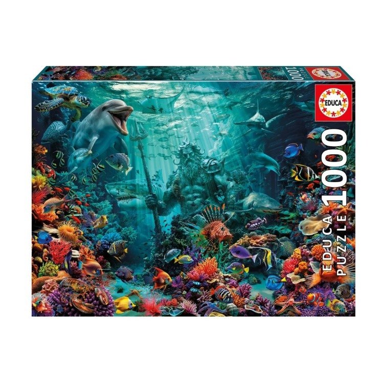 Educa Coral Reef Poseidon Palapeli 1000 palaa