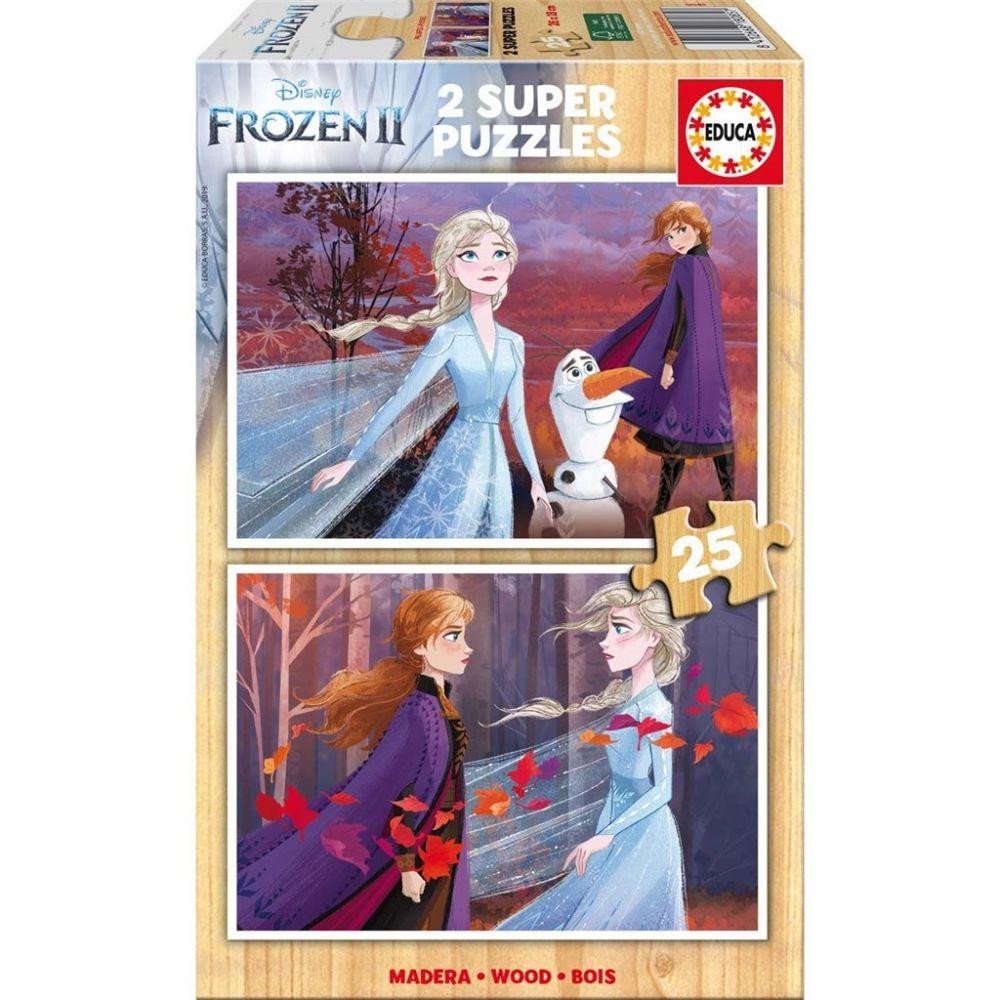 Educa Frozen 2 Wooden Puzzle 2x25 pcs
