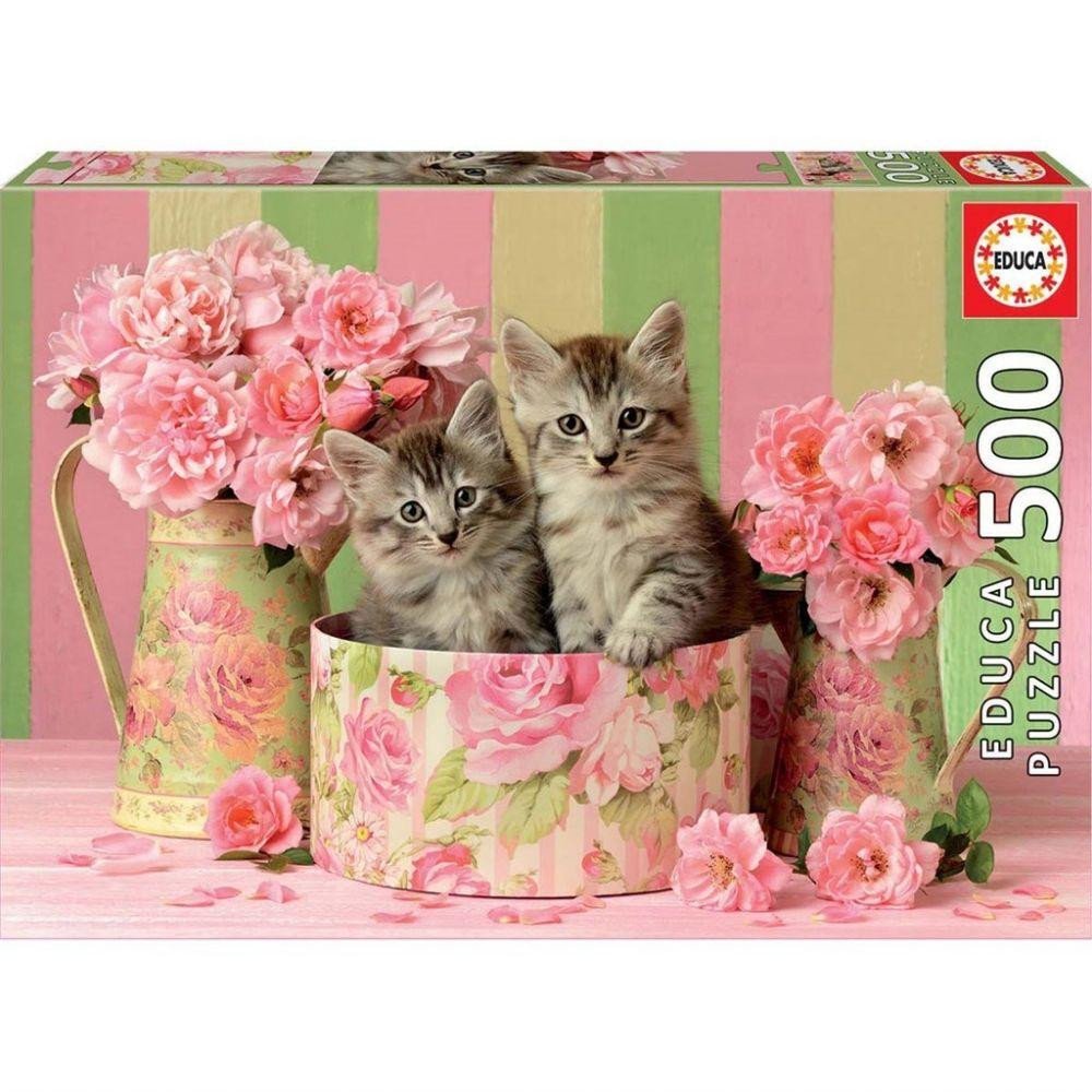 Educa Kittens With Roses Puzzle 500 pcs