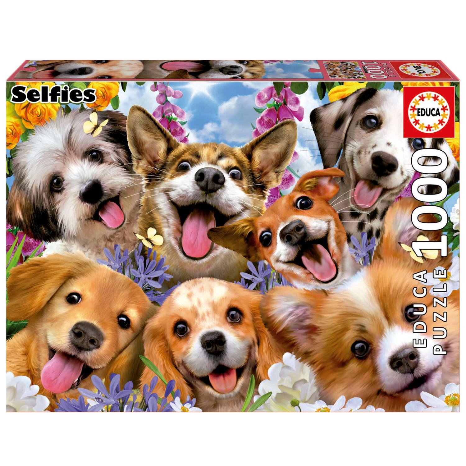 Educa Puppies Selfie Puzzle 1000 kpl