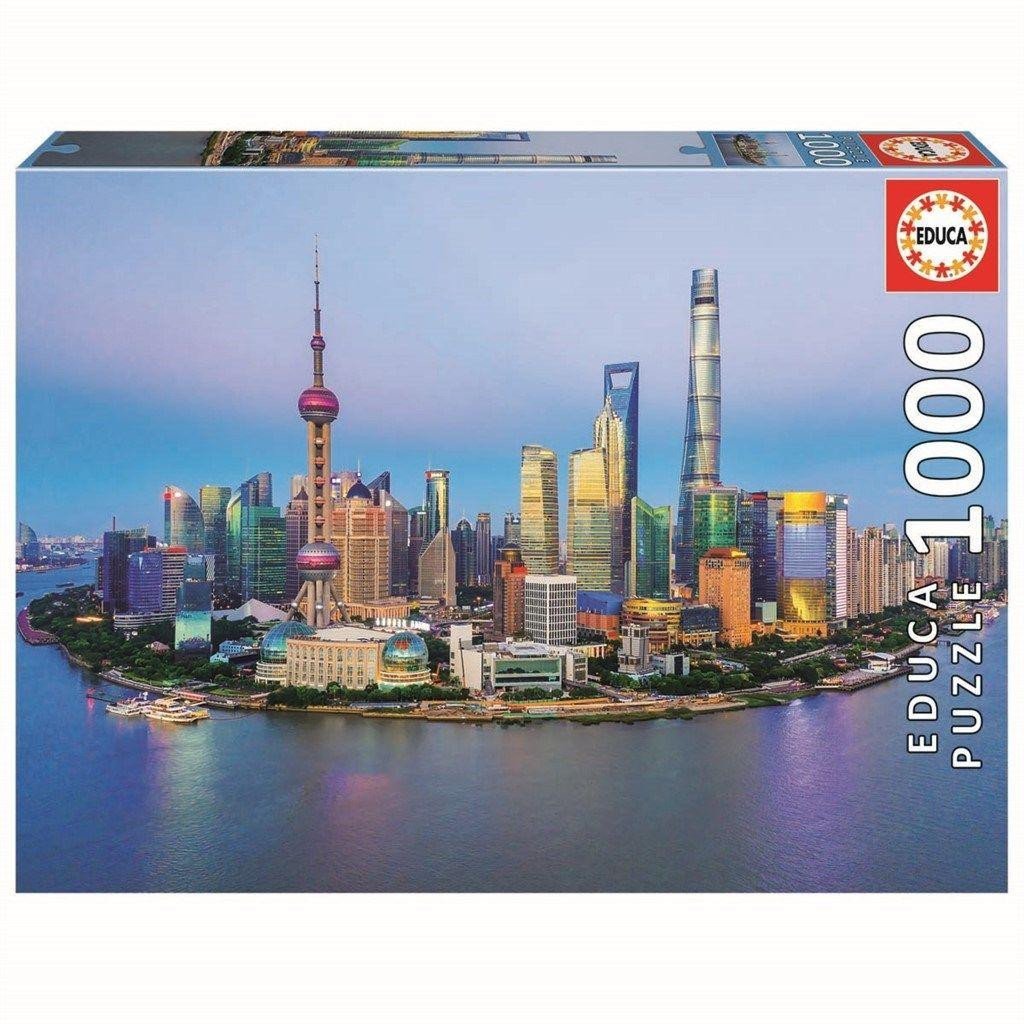 Educa Shanghai Skyline At Sunset Puzzle 1000 pices 19254
