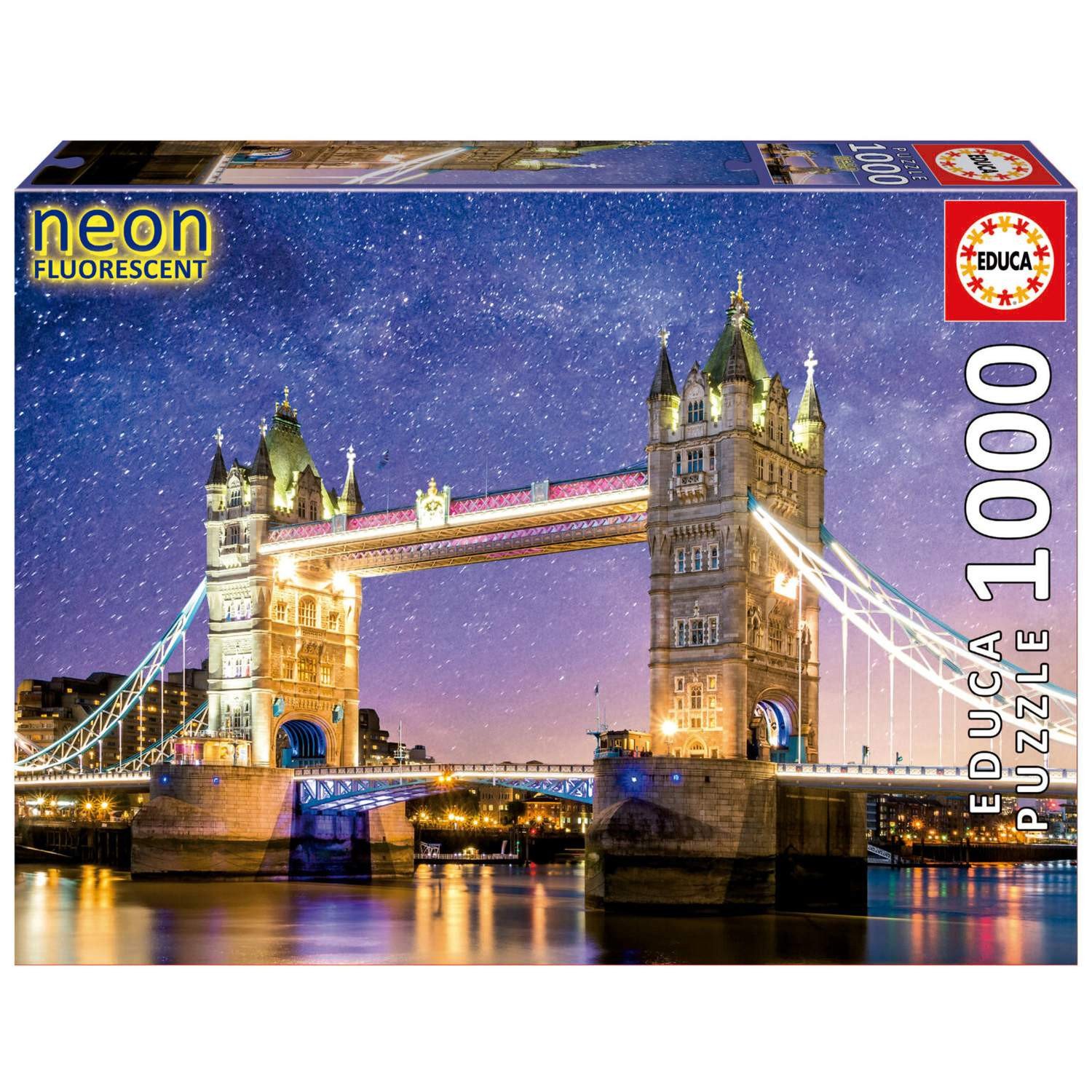 Educa Tower Bridge London Neon Puzzle 1000 kappaletta