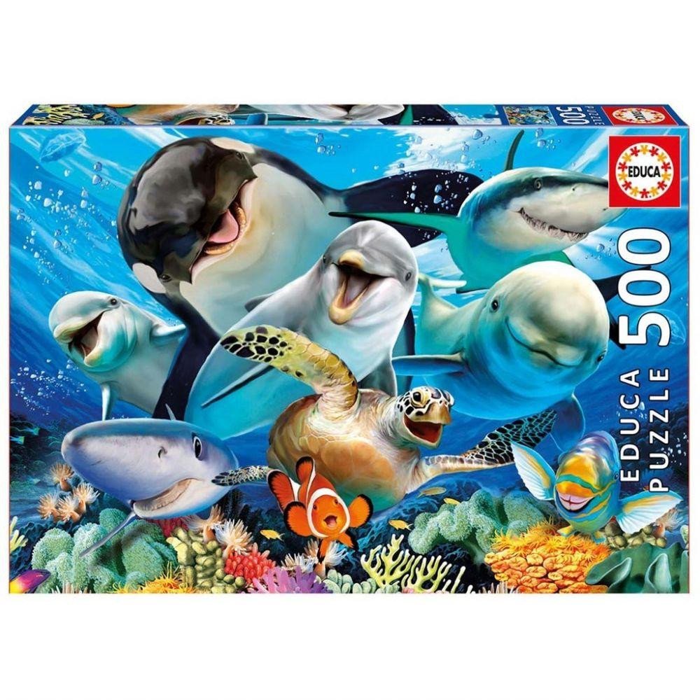 Educa Underwater Selfies Puzzle 500 pcs 17647