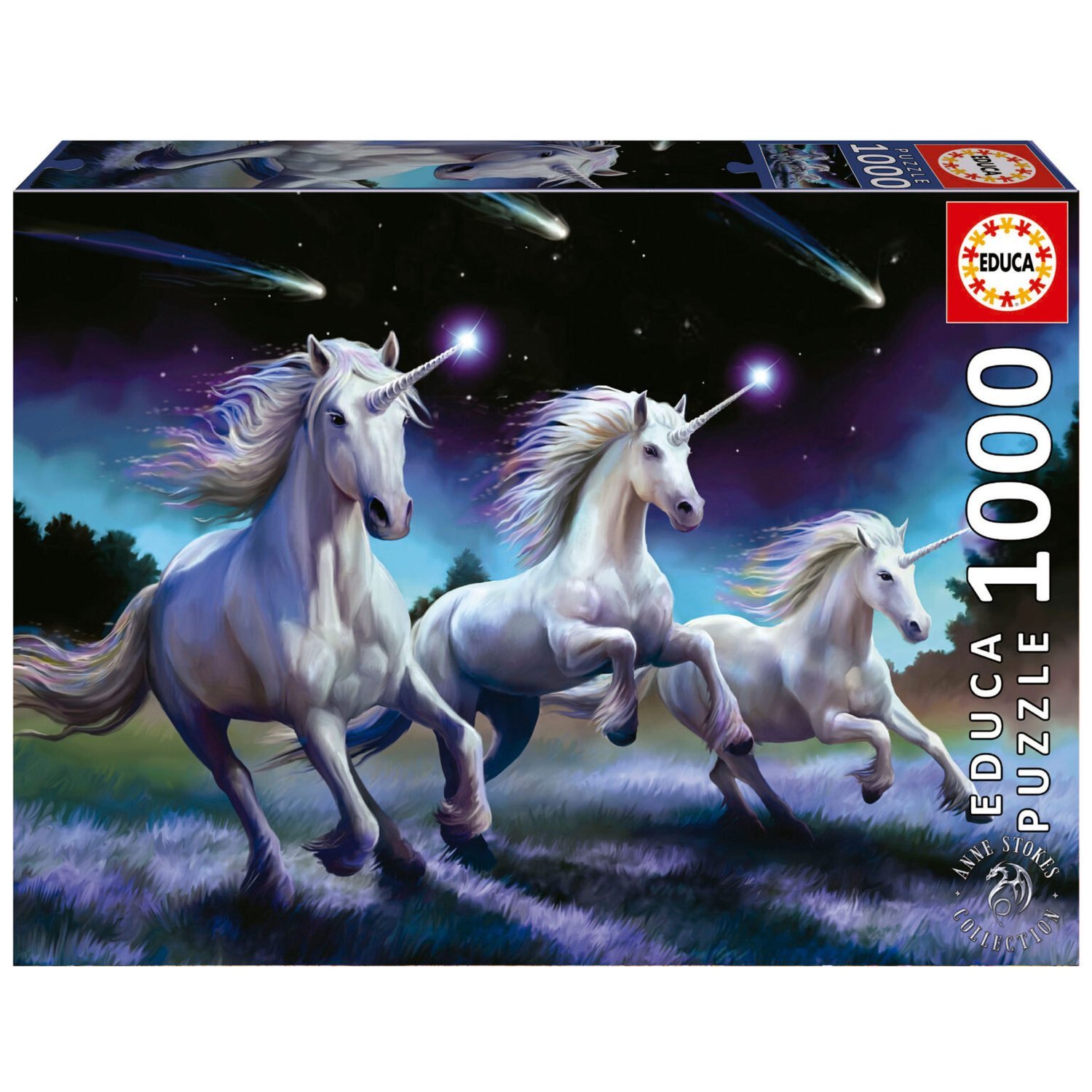 Educa Unicorns Shooting Stars Palapeli 1000 palaa