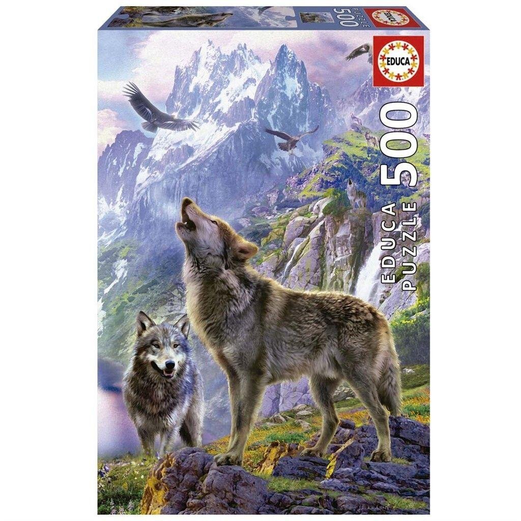 Educa Wolves In The Rocks Puzzle 500 pieces