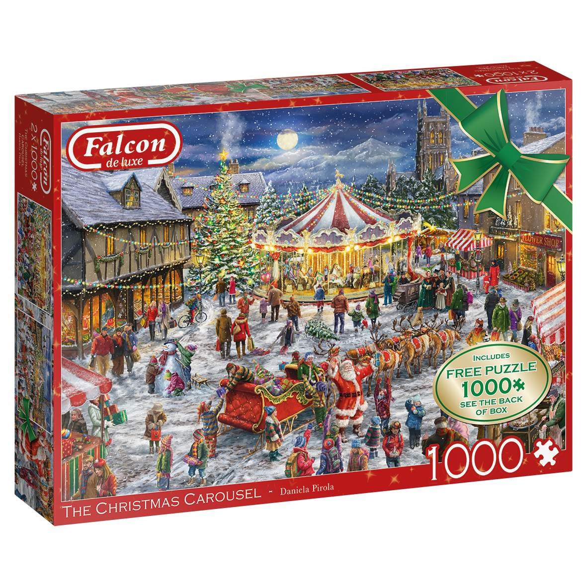 Falcon Christmas in York Puzzles 2x1000 palaa 11277