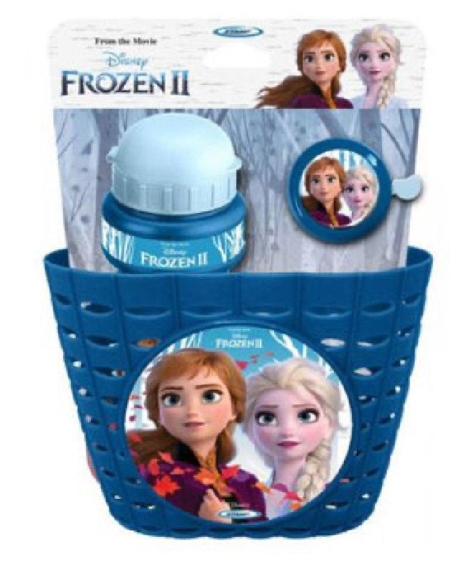 Frozen Polkupyöräkori vesipullolla ja kellolla