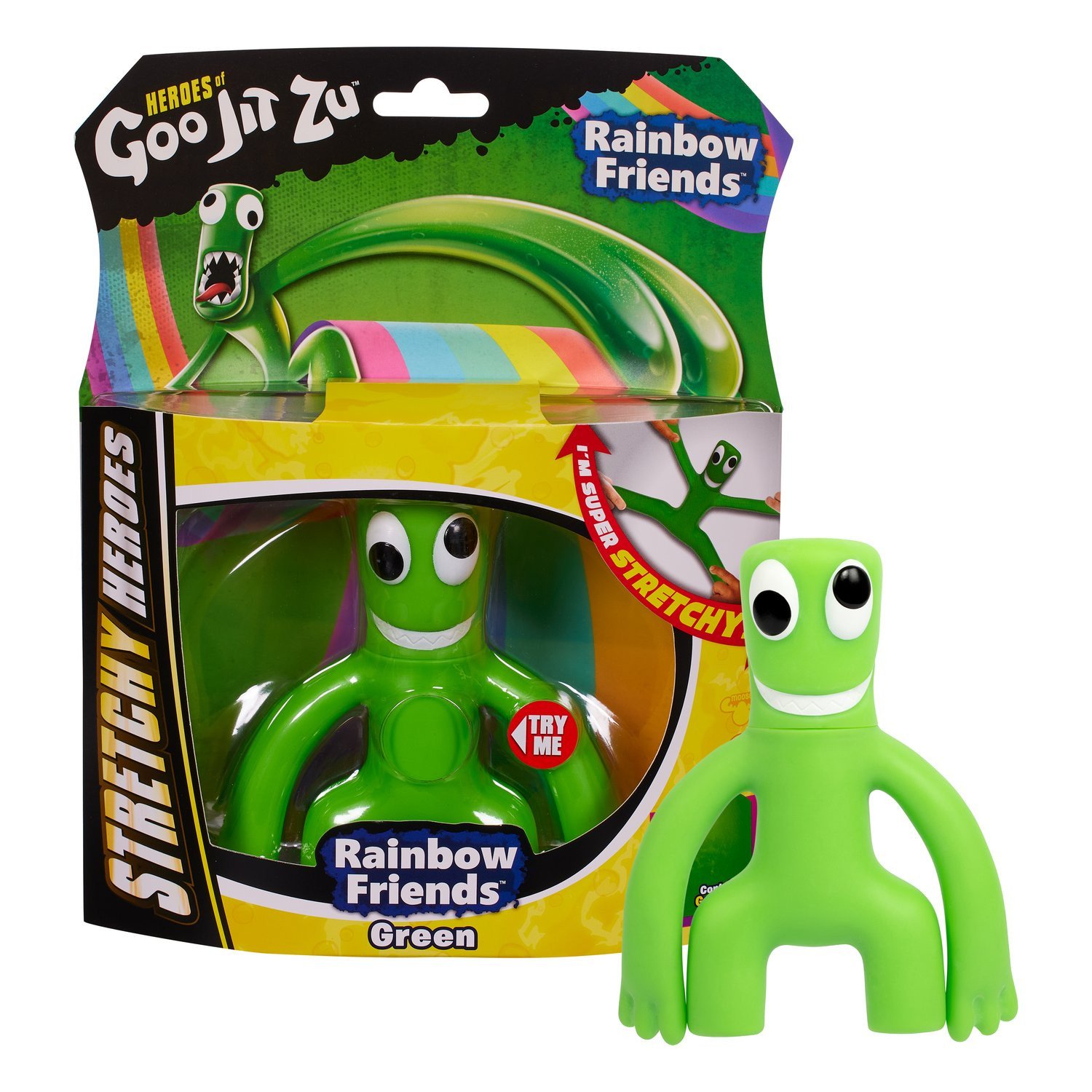 Goo Jit Zu Rainbow Friends Stretchy Heroes Green
