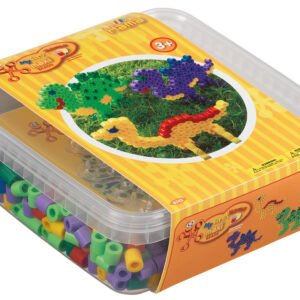 Hama Maxi Beads and Plate in box 600pcs Dinosaurs