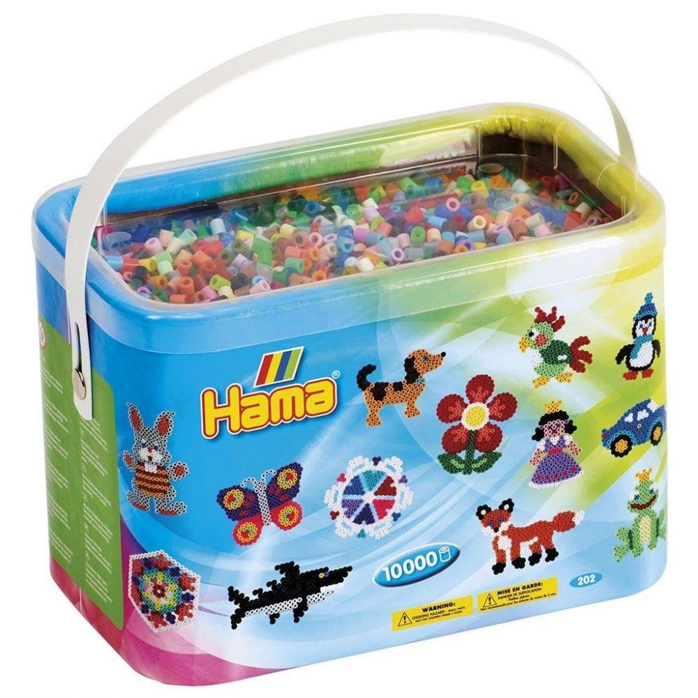 Hama Midi Beads 10000 pcs in Bucket Mix 68