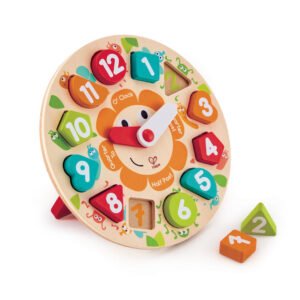 Hape Clock Mould palapeli korotetuilla paloilla