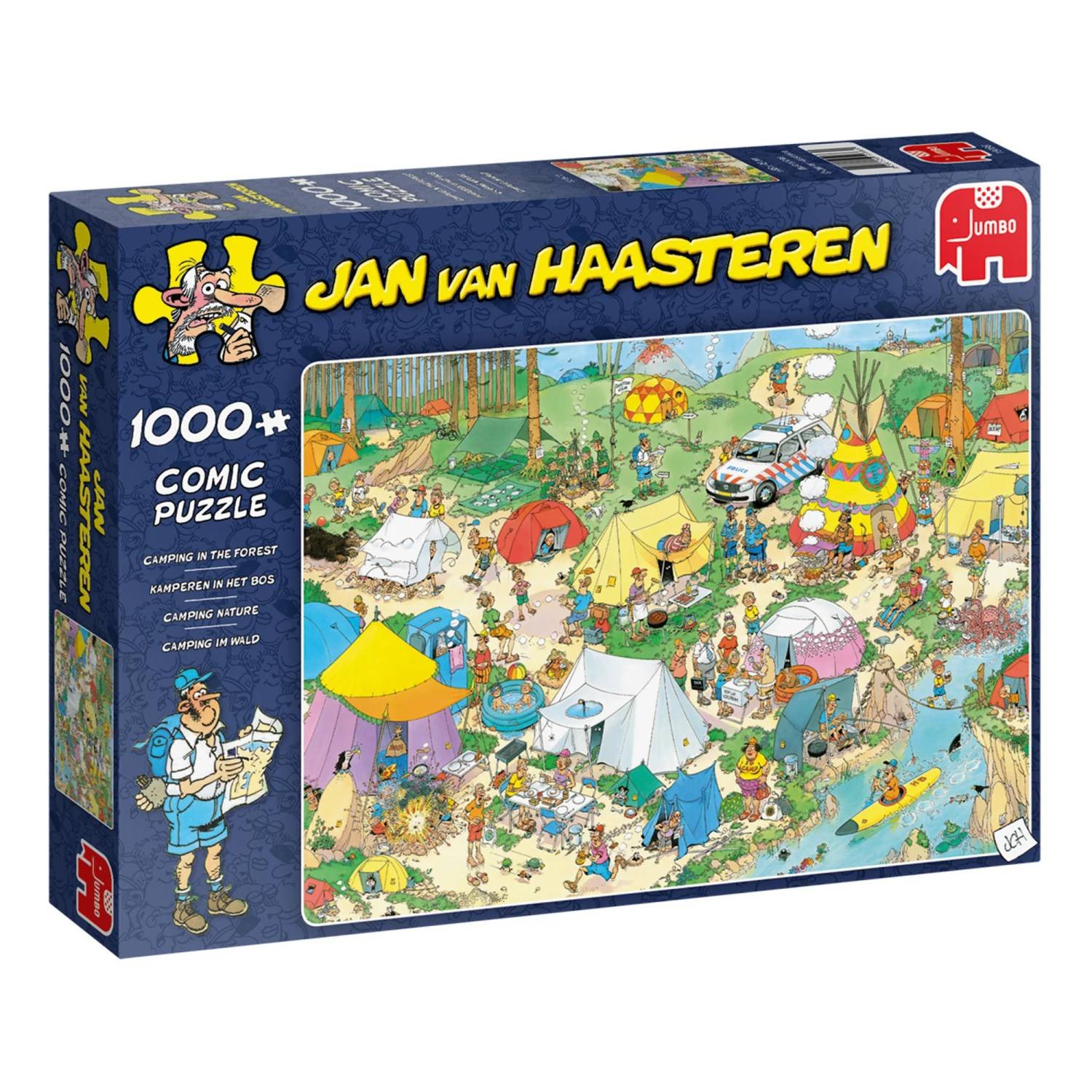 Jan van Haasteren Camping in the Forest Palapeli 1000 palaa