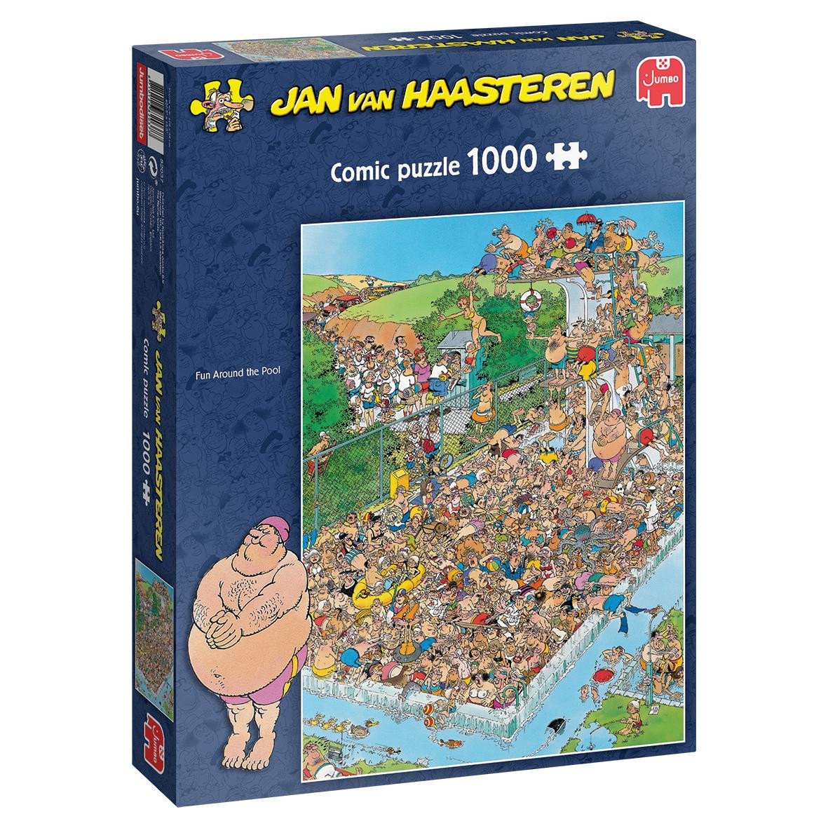 Jan Van Haasteren Fun Around the Pool Puzzle 1000 pieces 82037