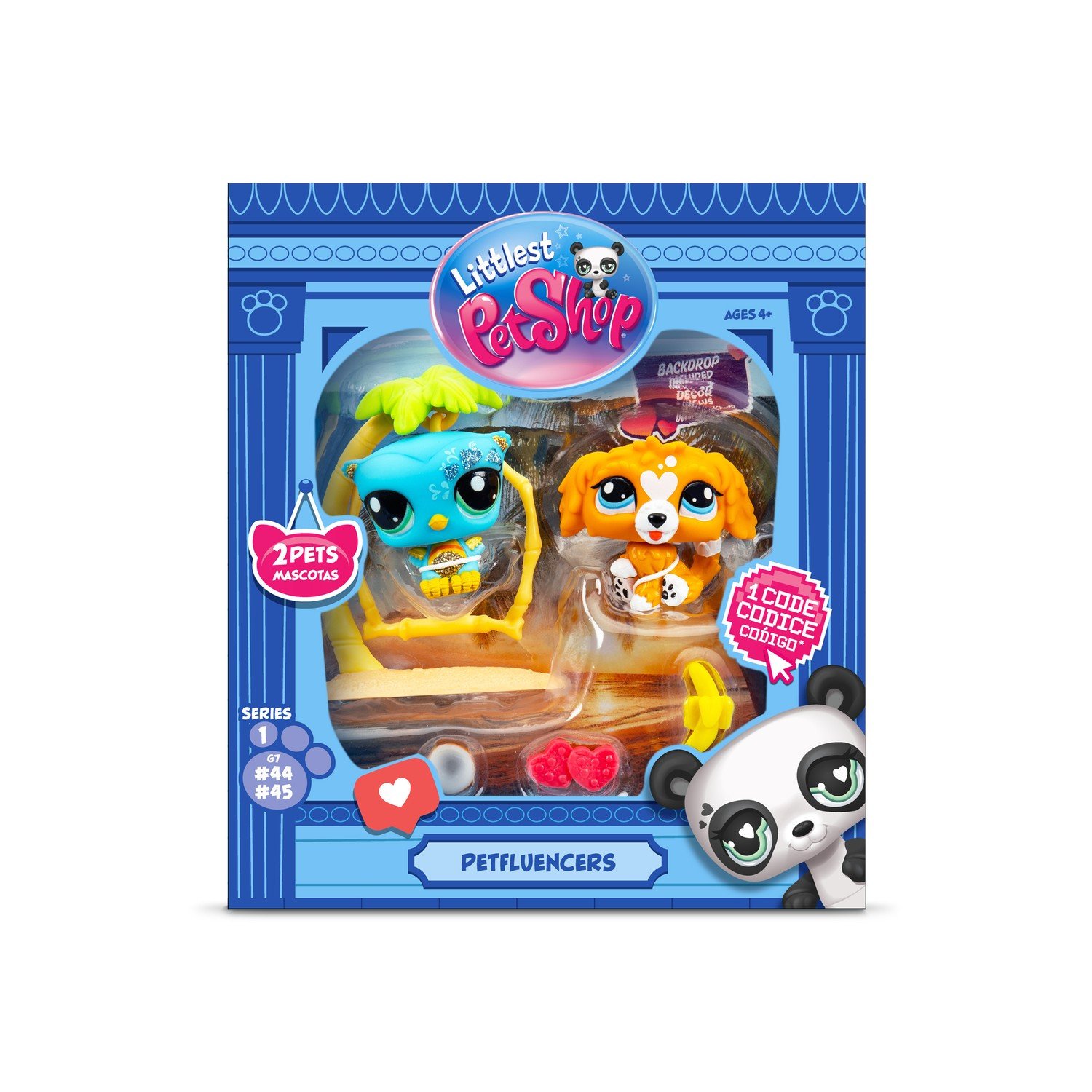 Littlest Pet shop Petfluencer Pair Sunset Pals