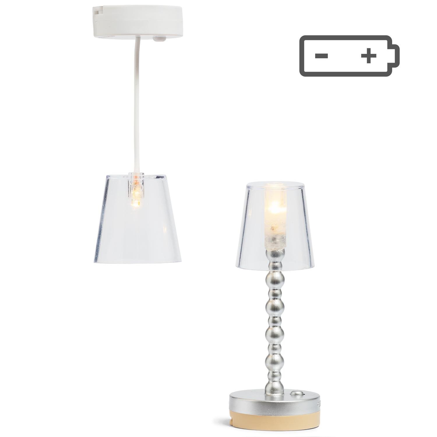 Lundby Golvlampa och Taklampa med batterier 6050
