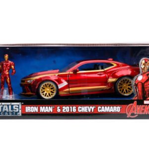 Marvel Iron Man 2016 Chevy Camaro figuurilla Metal 1:24