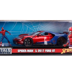 Marvel Spiderman 2017 Ford GT figuurilla Metal 1:24