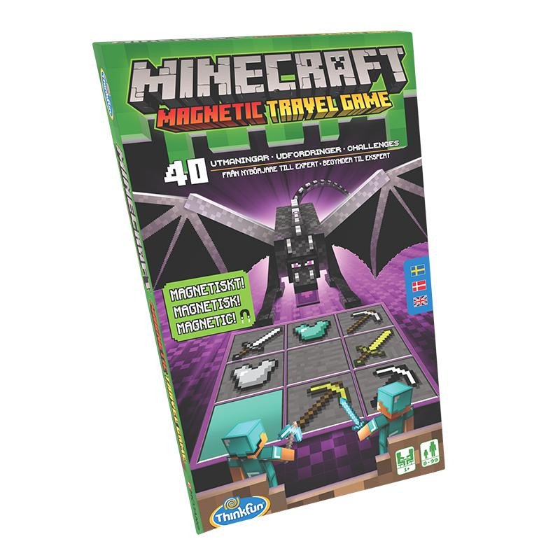 Minecraft Magnetic Travel Game Swe/Fin/Eng