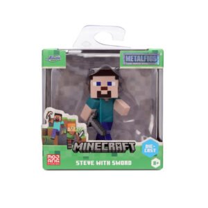 Minecraft Metalfig 1-pack 2,5" W4 Steve with Sword
