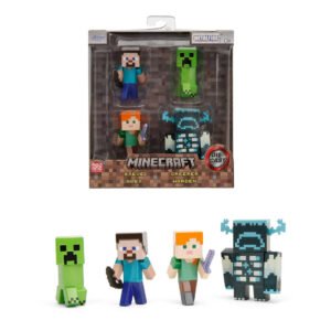 Minecraft Metallifiguurit 4-pakkaus 2,5"