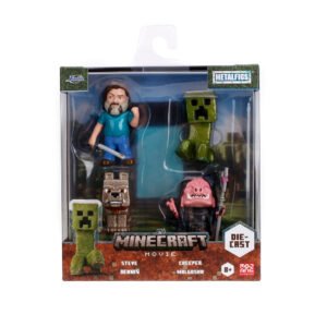 Minecraft Movie Metallihahmot 4 kpl 2.5"