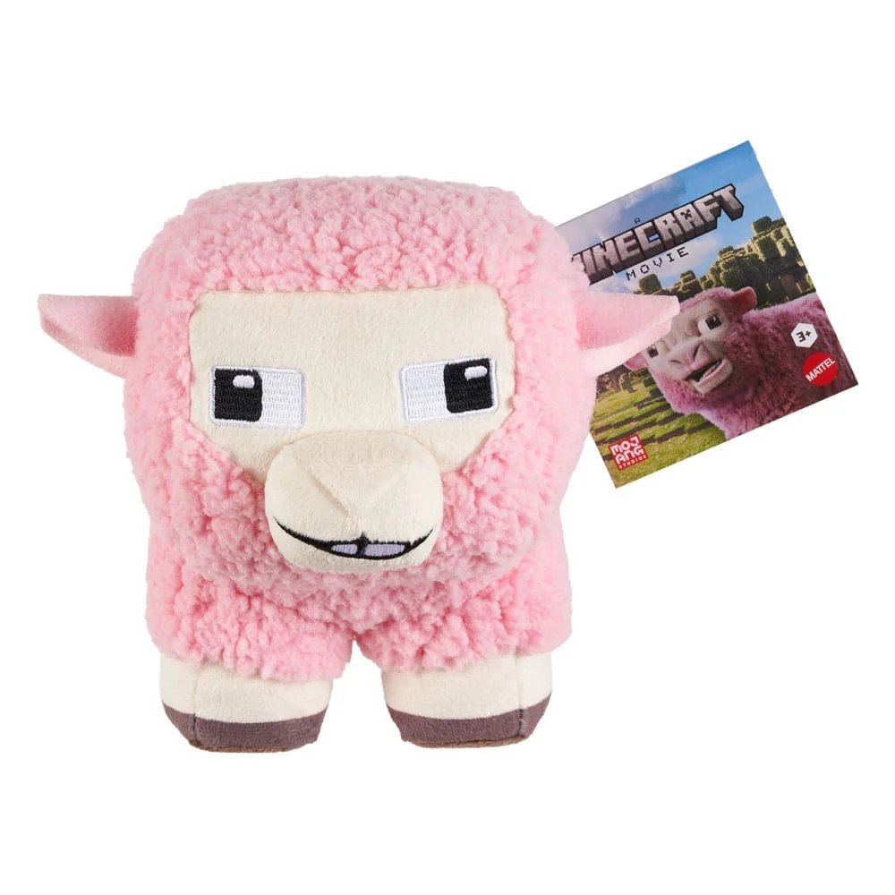 Minecraft Movie Plush Pink Sheep 20cm
