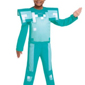 Minecraft Naamiaisvaatteet Diamond Armour : Model -  M (7-8 vuotta)