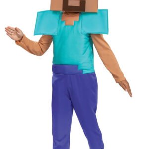 Minecraft Naamiaisvaatteet Steve : Model -  M (7-8 vuotta)