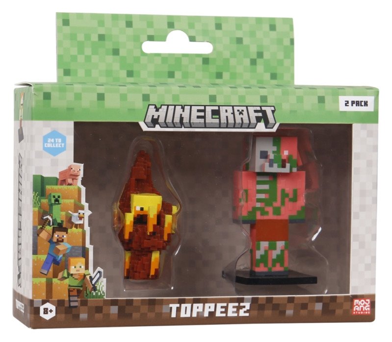 Minecraft Toppeez 2-pack Blaze & Zombie Piglin
