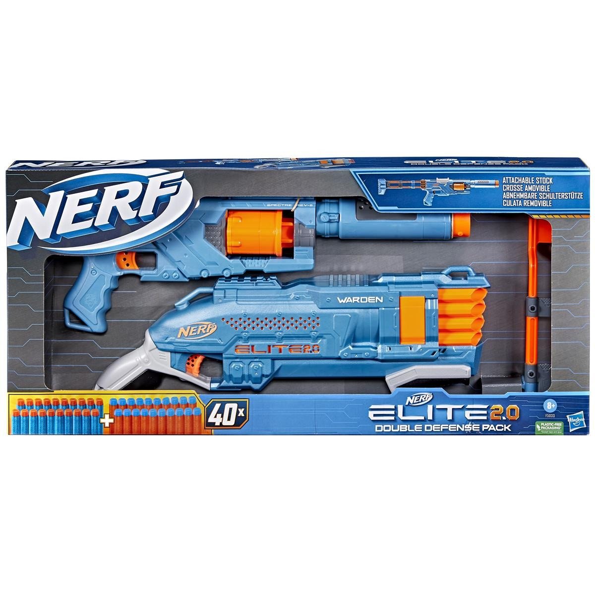 NERF Elite 2.0 Double Defense Pack