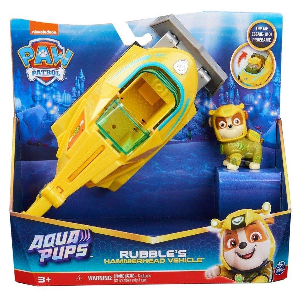 Paw Patrol Aqua Pups Ajoneuvo Rubbles Hammerhead