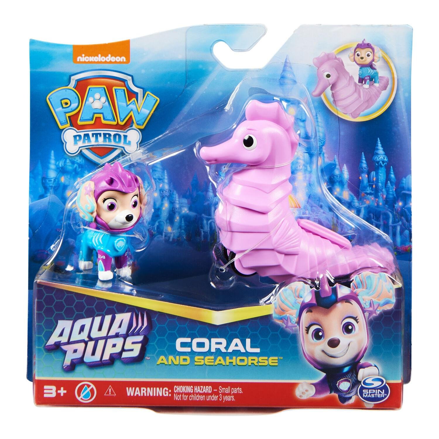 Paw Patrol Aqua Pups Hahmo ja merenelävät Coral