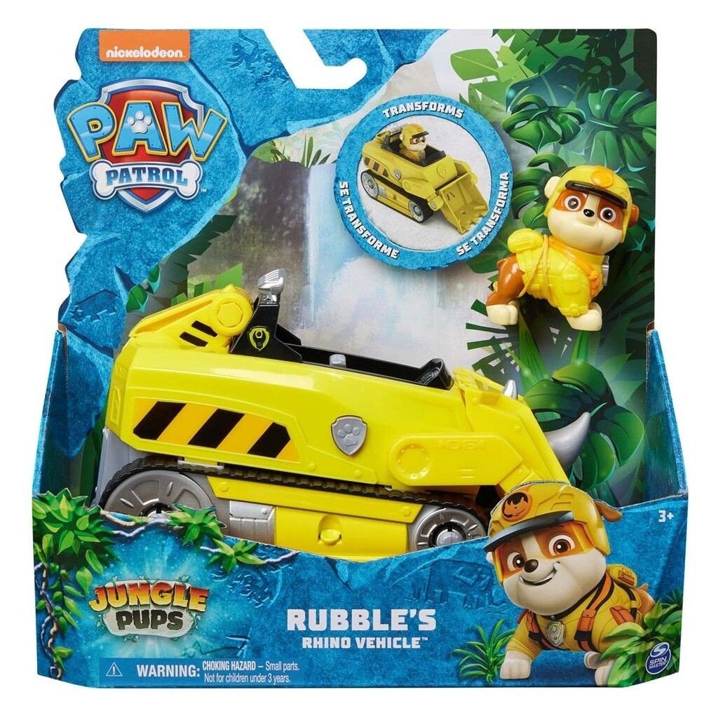 Paw Patrol Jungle Pups Ajoneuvo Rubble