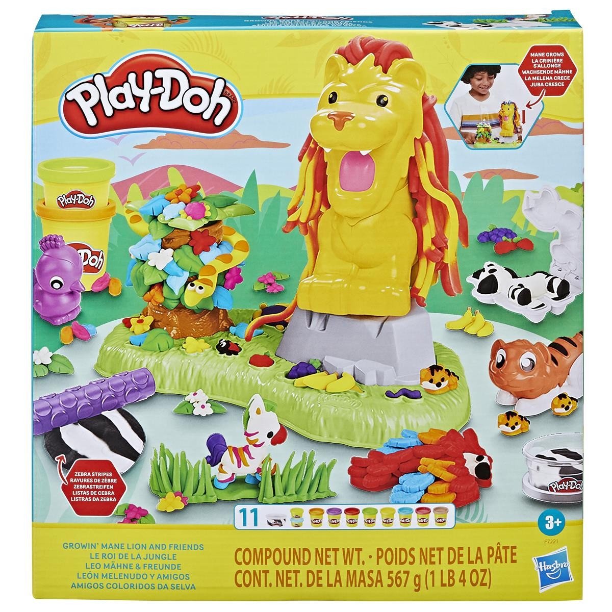 Play-Doh Grown Mane Lion and Friends Playset
