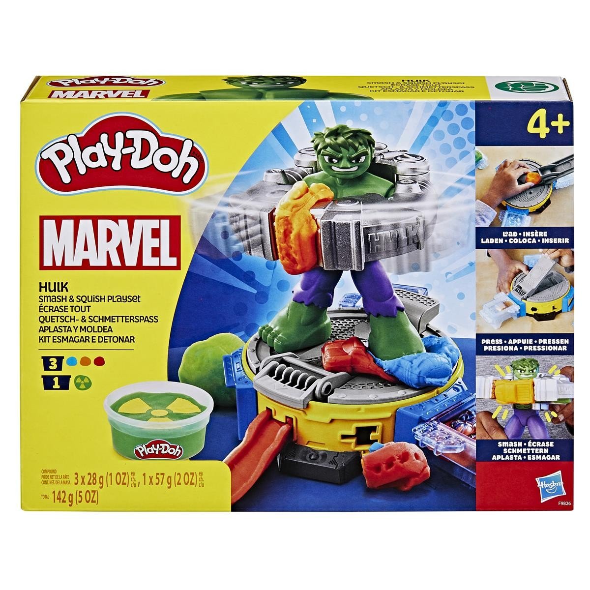 Play-Doh Marvel Hulk Smash & Squish Lelusarja