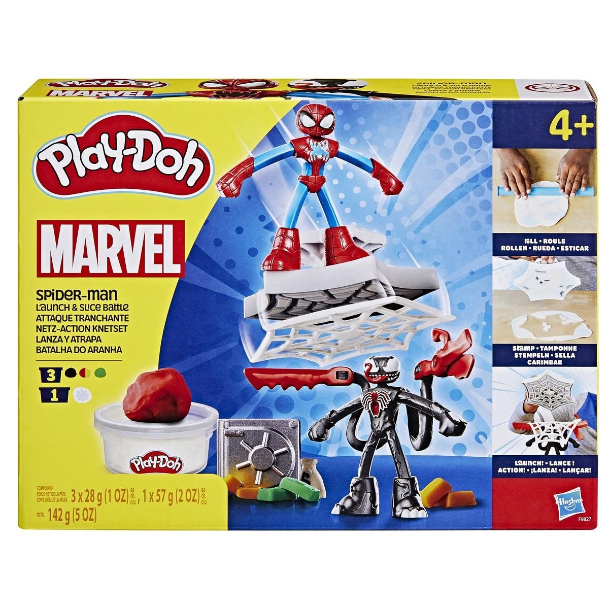 Play-Doh Marvel Spiderman Launch & Slice Lelusarja