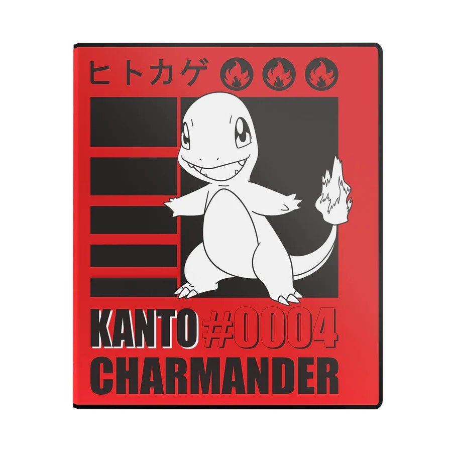 Pokémon Albumi Charmander muovitaskuilla